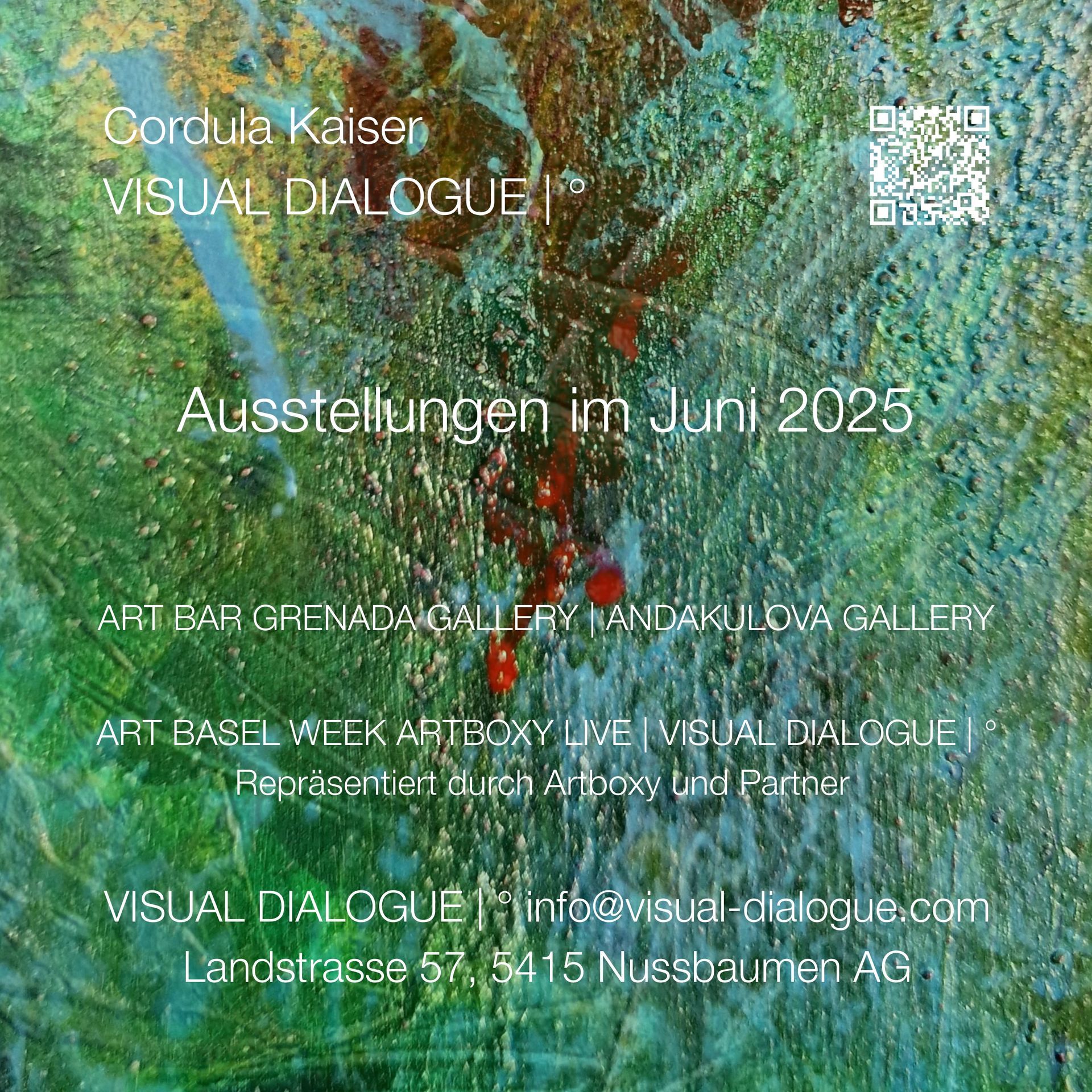 © Cordula Kaiser: VISUAL DIALOGUE | ° Ausstellungen im Juni 2025