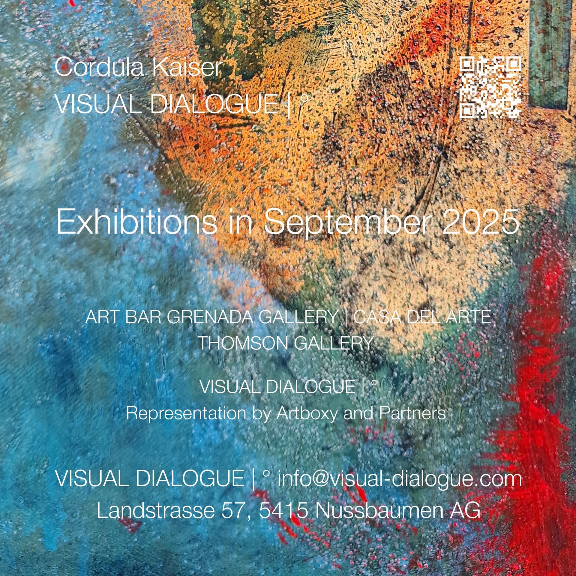 © Cordula Kaiser: VISUAL DIALOGUE | ° Exhibitions in September 2025