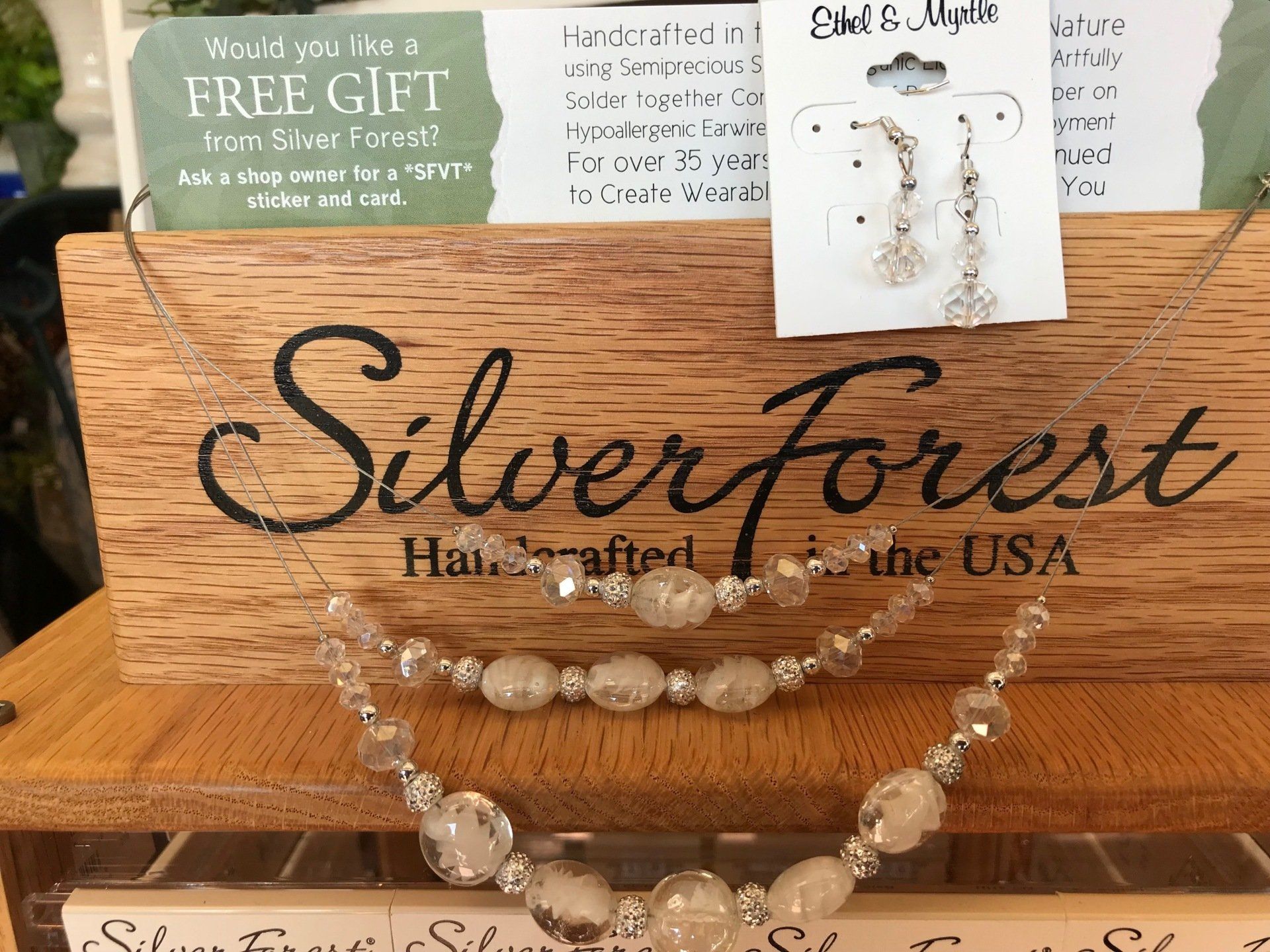 Silver Forest Earrings, Jewelry. Absolute Design by Brenda, Topeka KS