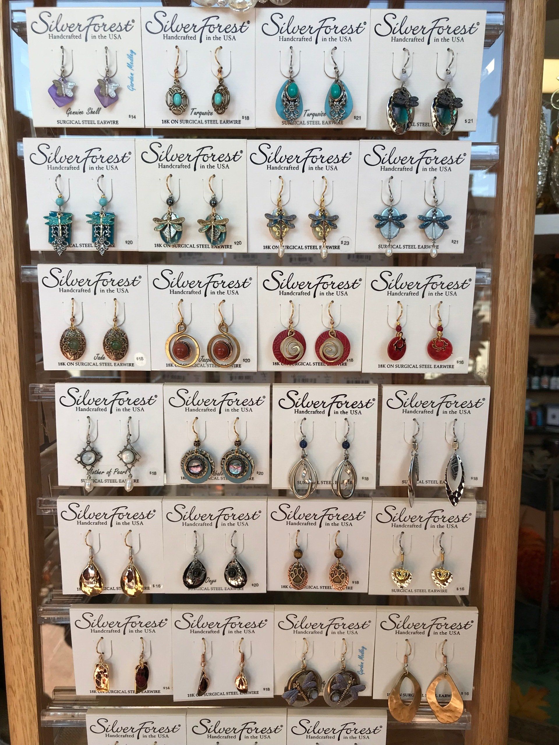 Sliver Forest Earrings,  Absolute Design By Brenda, Topeka Ks