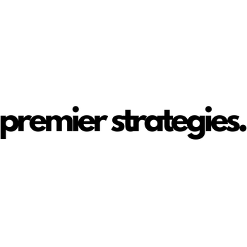 Premier Strategies by Premier Brands logo in black text on a white background.