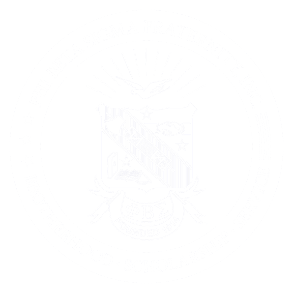 Phi Beta Sigma Shield PNG in White