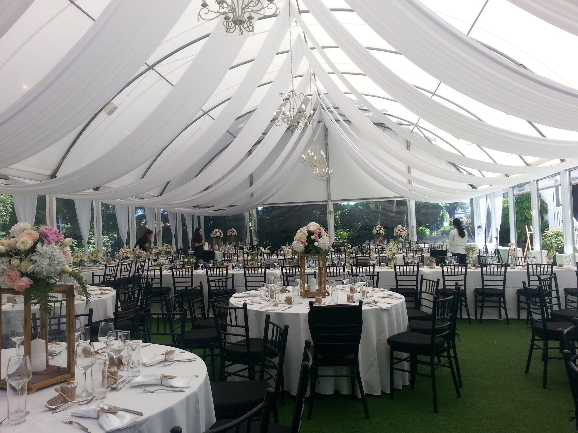 Marquee Draping at Allely Estate Kumeu Auckland