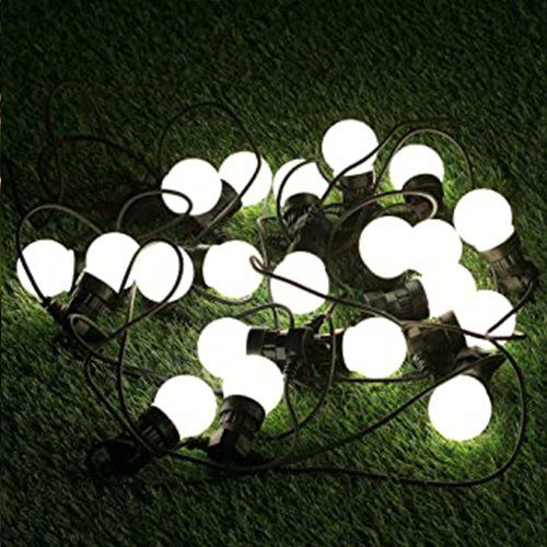 Festoon Lights, cool white with frosted led, cool touch bulbs