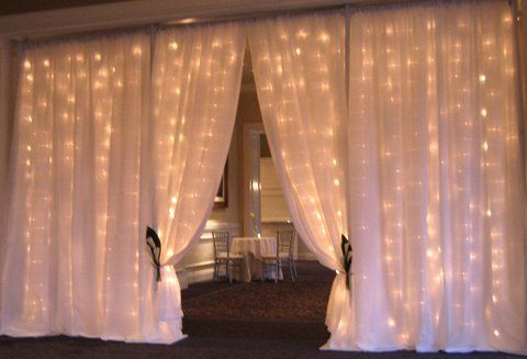 White Fairylight Entrance 9 meters $650 incl installation, pick up & gst
