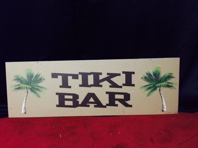 Prop Luau Tiki Bar Sign 1.2m x 0.40m $15 incl gst
