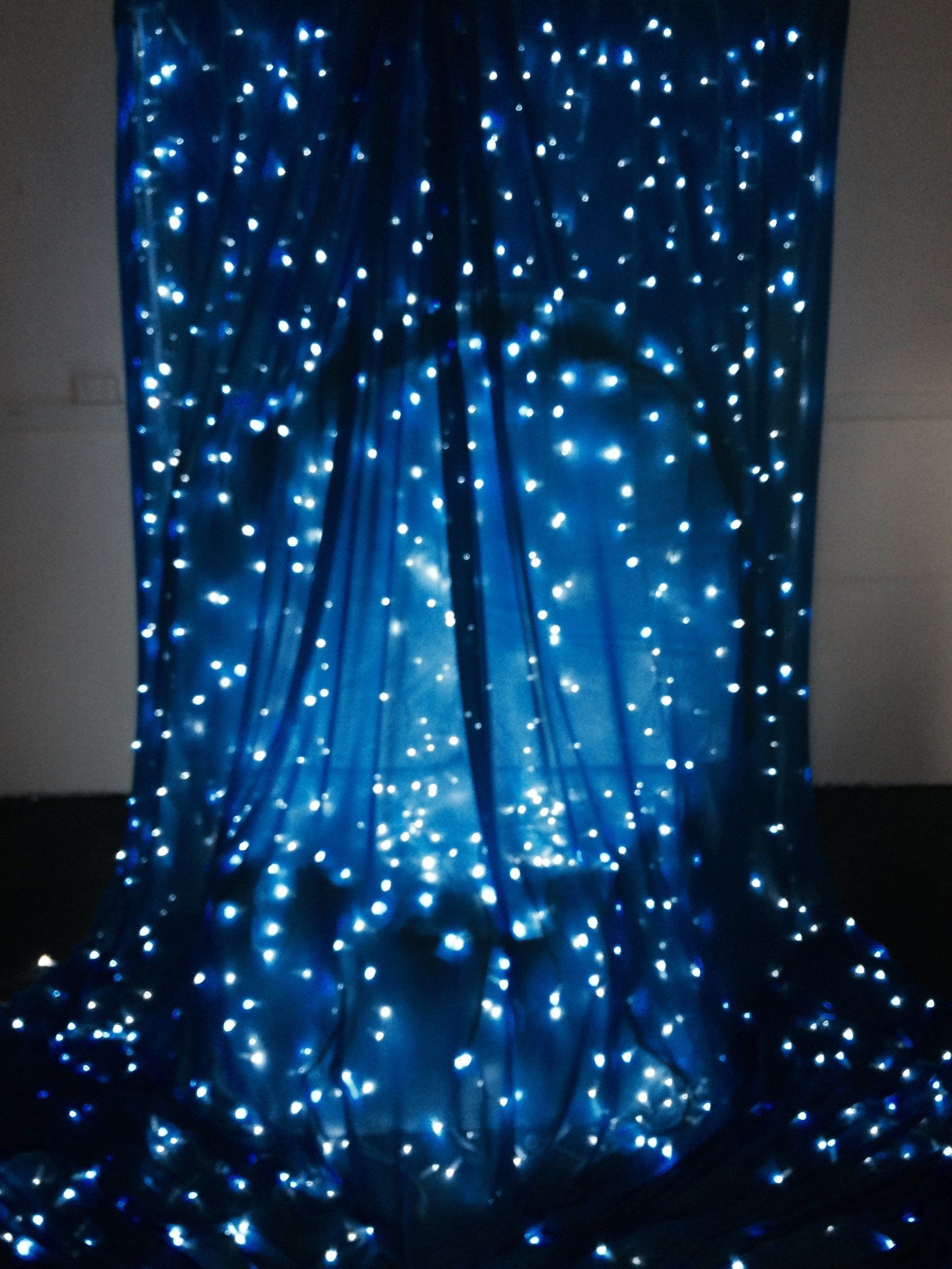 Custom made waterfall with lights,