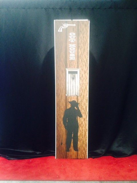 Backdrop Western Town Scene 4.5m x 2.3m $100 incl frame & gst