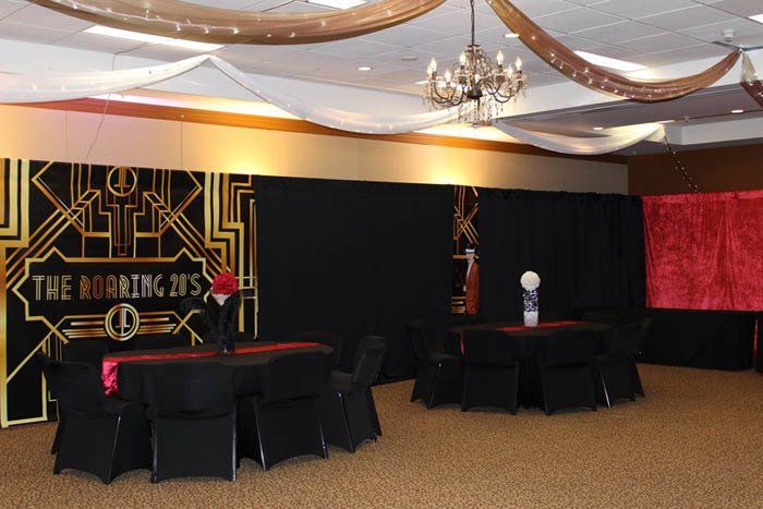 Great Gatsby, Chicago Gangster event decoration