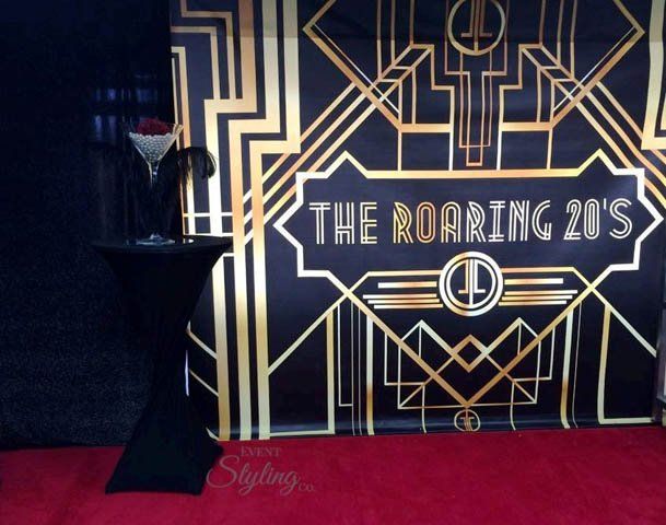 View of a backdrop curtain