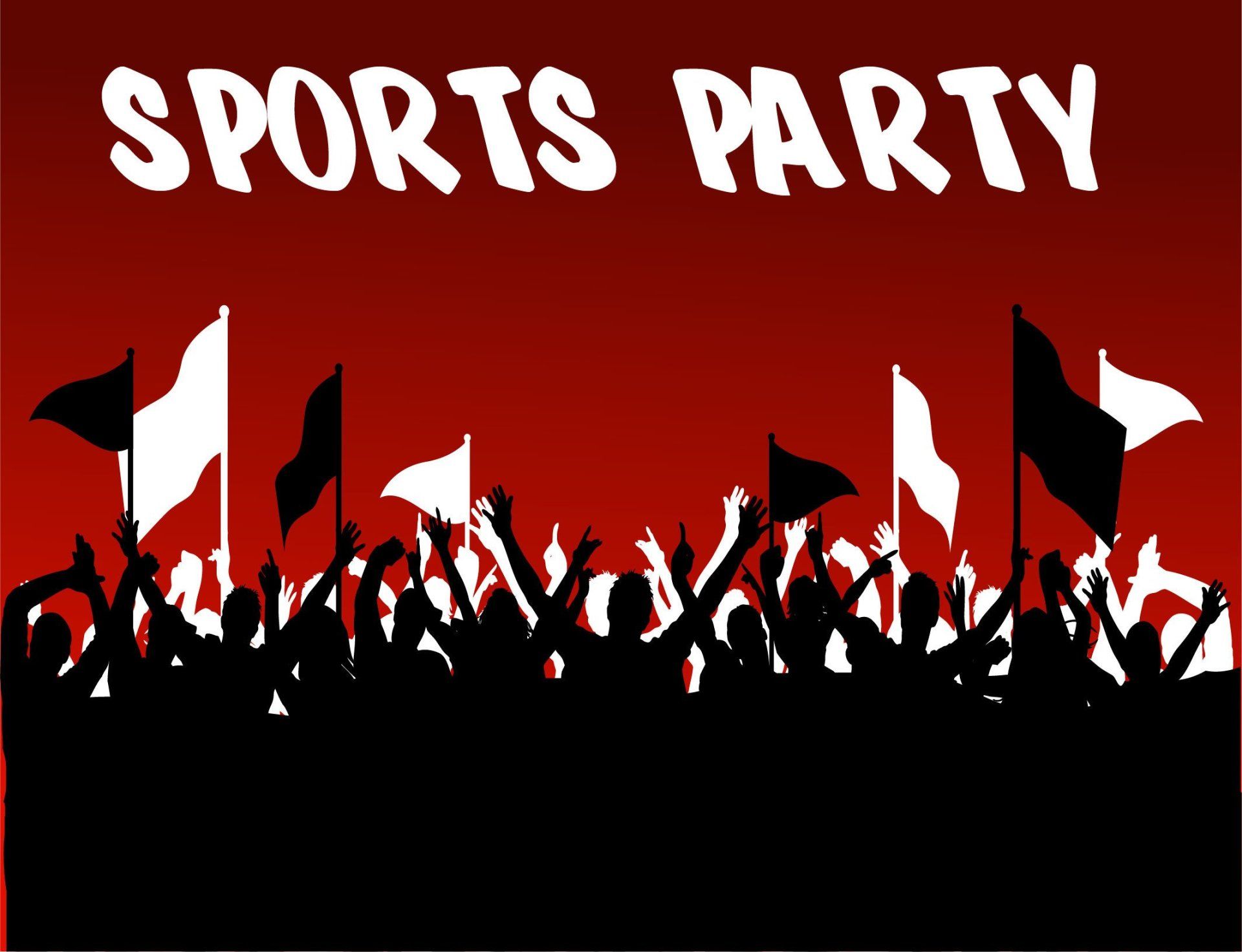 Backdrop Sports Party 3m x 2.4m $60 incl gst