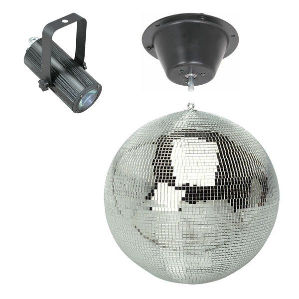Mirror Ball, Spotlight & Motor $55 incl gst