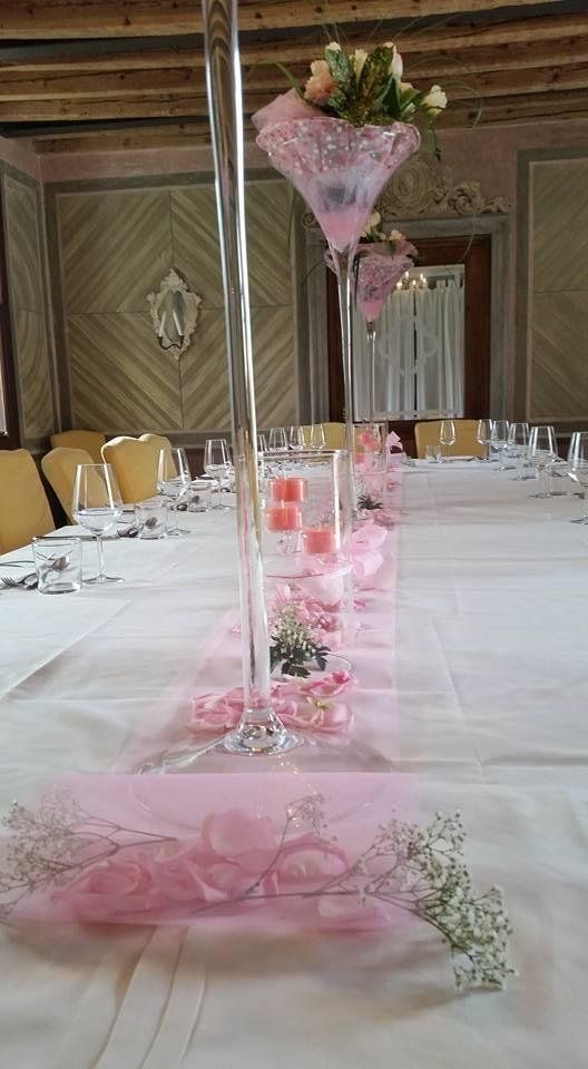 Battesimo bambina: allestimento tavolo per banchetto