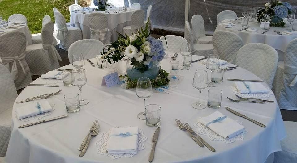 Centrotavola floreale per battesimo