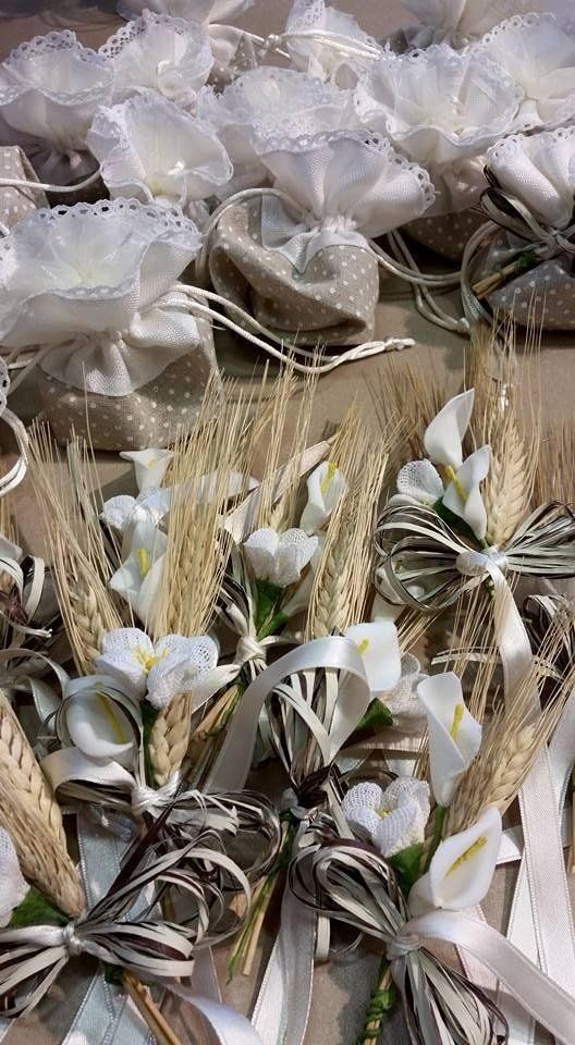 Creazioni per comunione: spighe e fiori