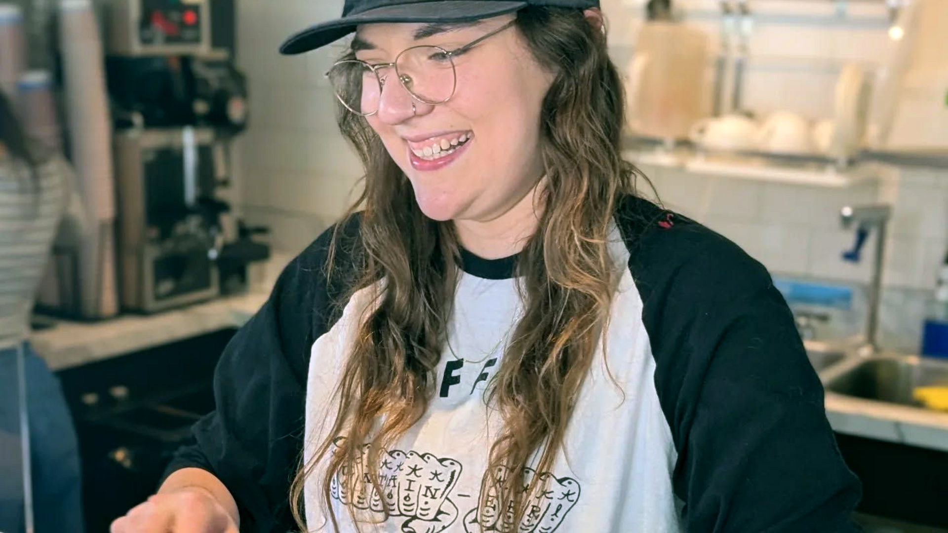 Mountaineer Coffee in downtown New Port Richey Barista Morgan