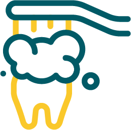 A green and orange person with checkmarks on the side
