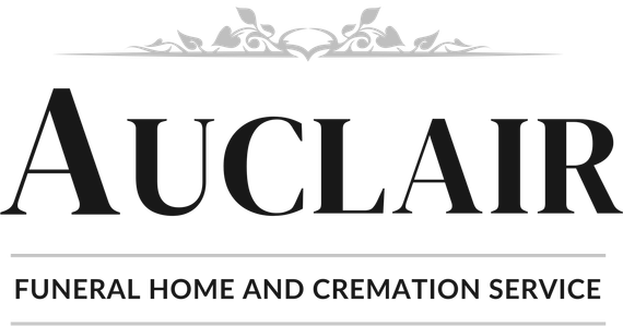 A black and white logo for a funeral home.