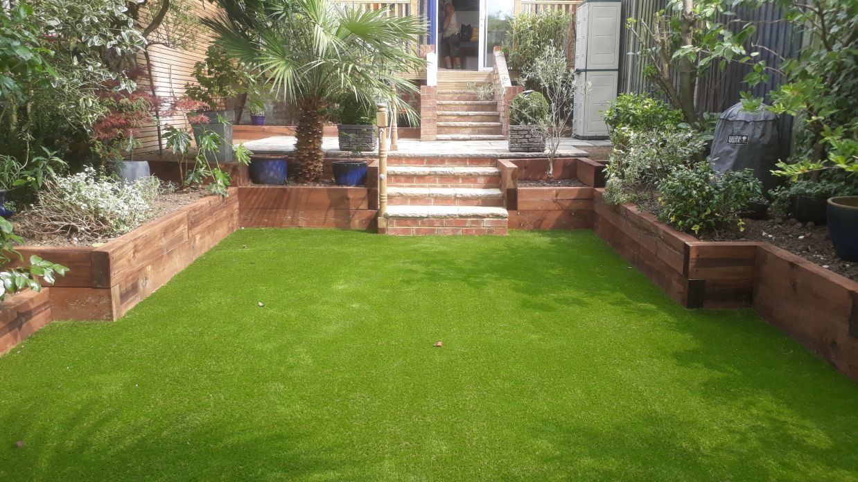 garden after landscaped Chingford