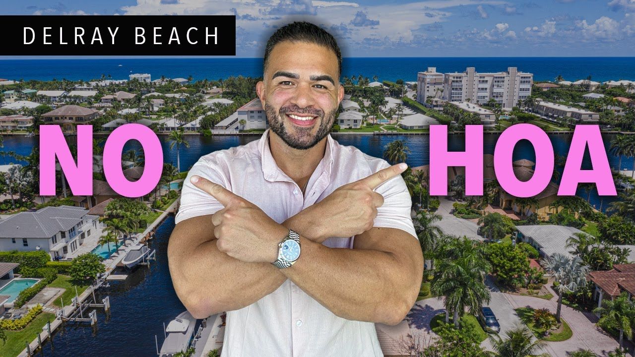 Man in Delray Beach points at 