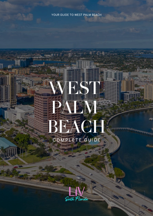 A man in a suit is on the cover of a guide to south florida.