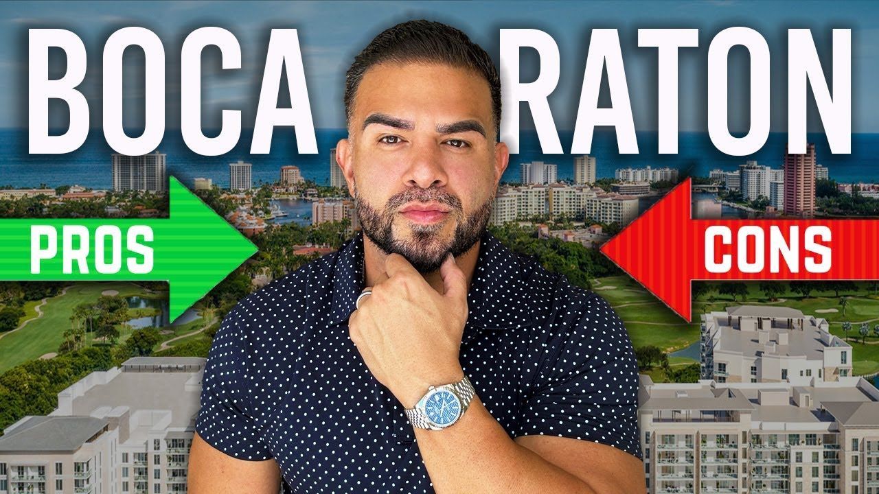 A man is thinking about the pros and cons of boca raton