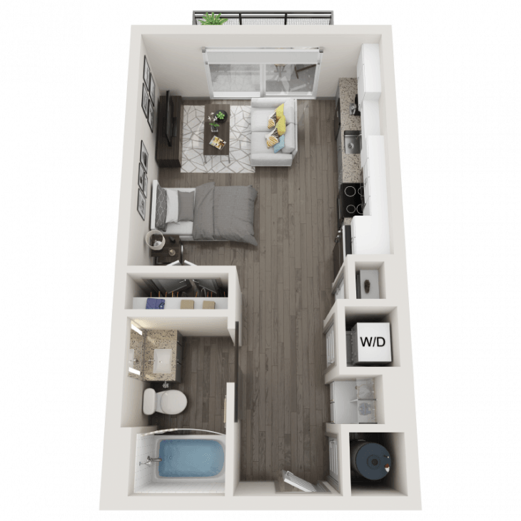 STUDIO | 1 BATH | 450 SQ FT