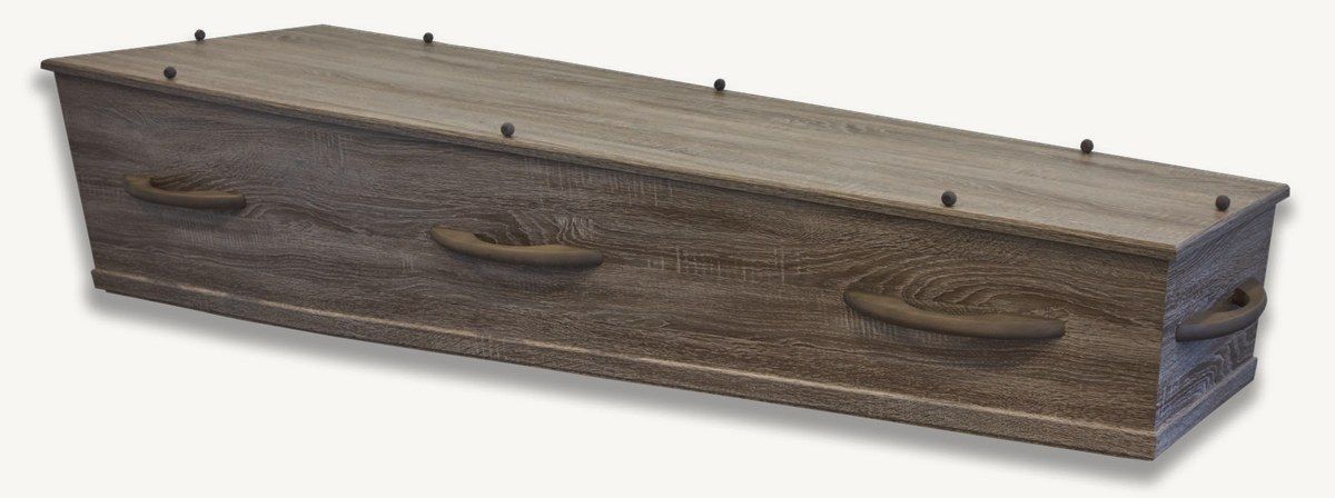 Hoogland uitvaartkist model 270 - truffelkleurige uitvoering