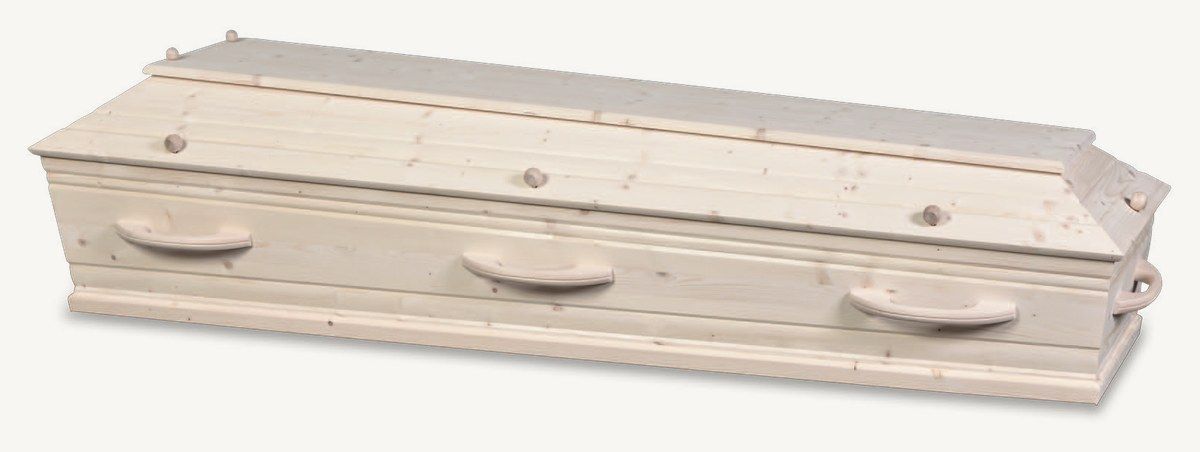Hoogland uitvaartkist model 545 - massief naaldhout