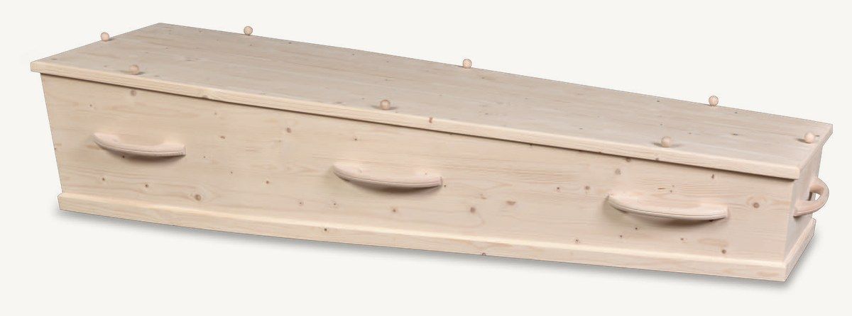 Hoogland uitvaartkist model 550 - massief naaldhout