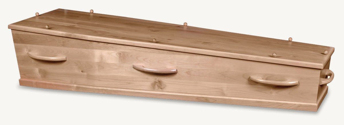 Hoogland uitvaartkist model 580 - massief elzenhout
