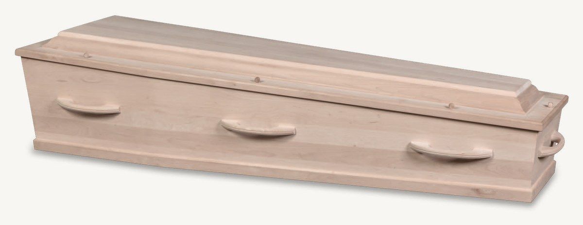 Hoogland uitvaartkist model 585 - massief elzenhout