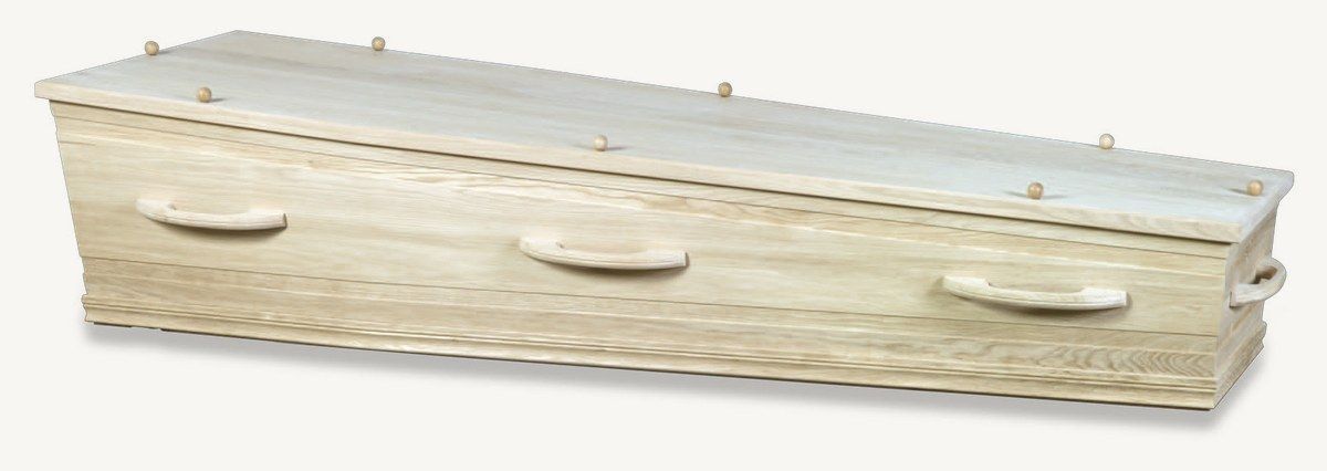 Hoogland uitvaartkist model 86 - massief eikenhout