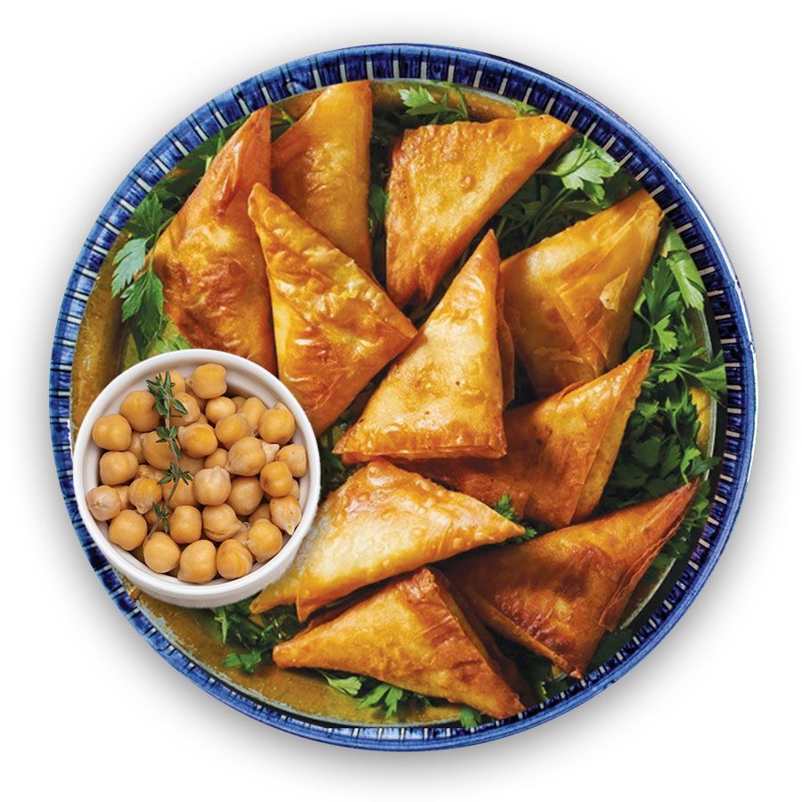 סמסה עם חומוס