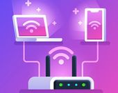 A laptop and a cell phone are connected to a router.