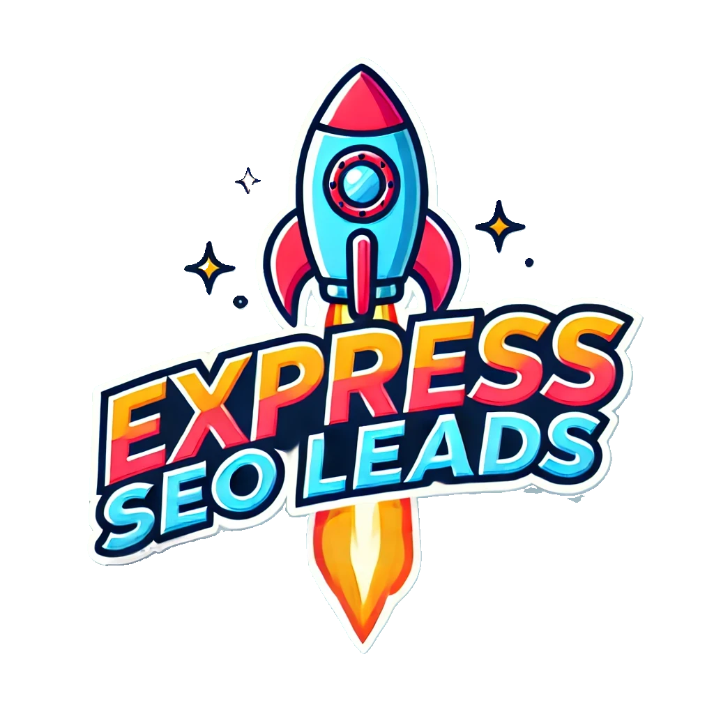 A logo for express seo leads SEO Digital Marketing and AI AUtomation