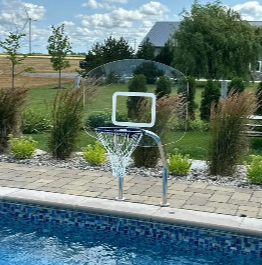 A life preserver with the words welcome to our pool written on it.