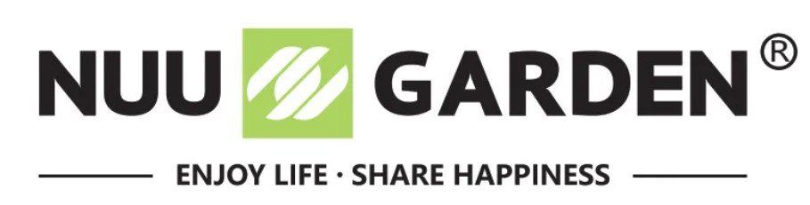 The logo for nuu garden enjoy life share happiness