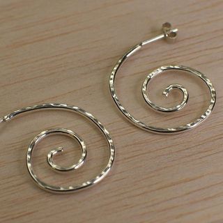 spiral hoop earrings