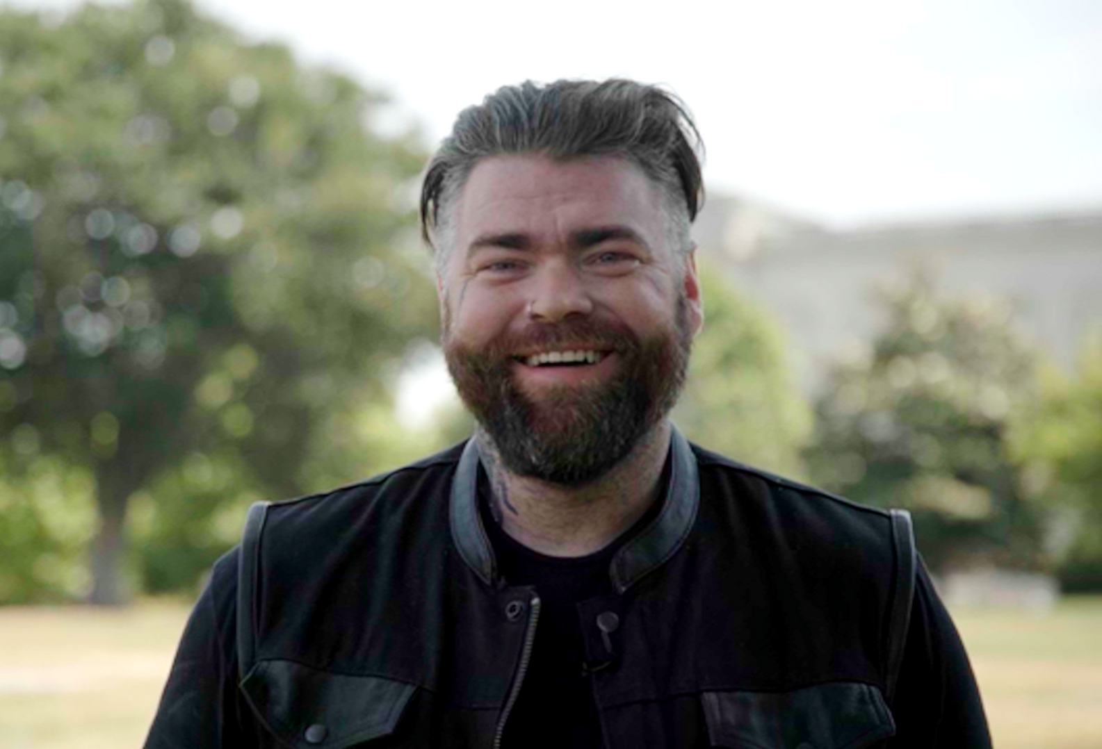 Social media Influencer Jonas Black smiling during an interview