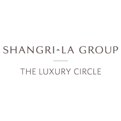 The logo for shangri-la group the luxury circle.