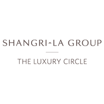 The logo for shangri-la group the luxury circle.