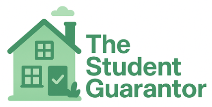 Green house logo with text “The Student Guarantor”