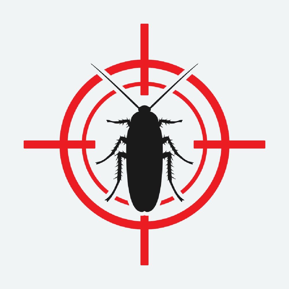 cockroach icon red target