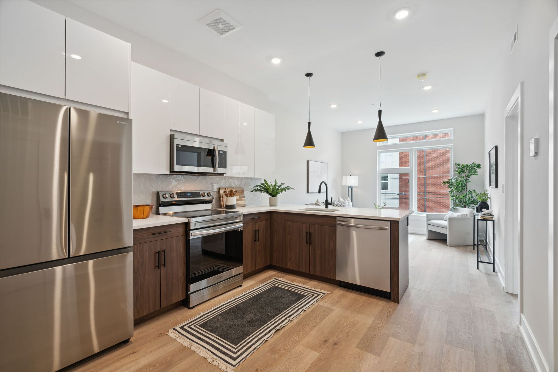 Interior images of the The Weston apartment building in Northern Liberties, Philadelphia.