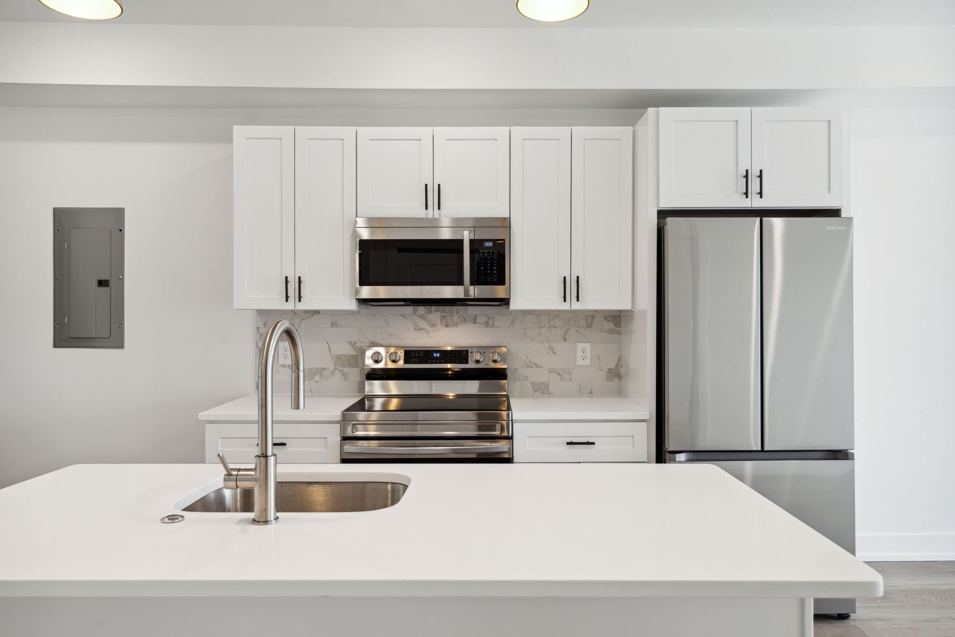 Interior photos of The Crown on Leland apartments in Fairmount, Philadelphia.