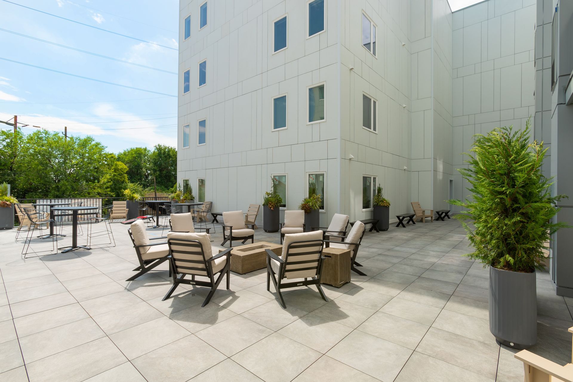 Exterior of Graduate Pointe apartments in Graduate Hospital, Philadelphia.