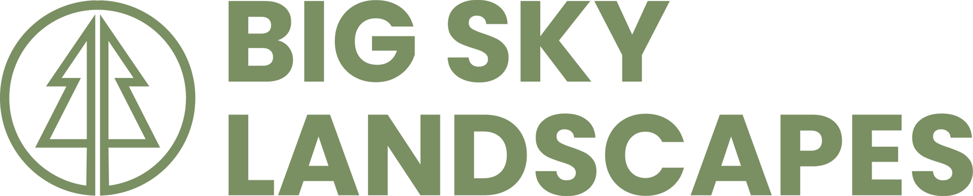 Logo for “Big Sky Landscapers”