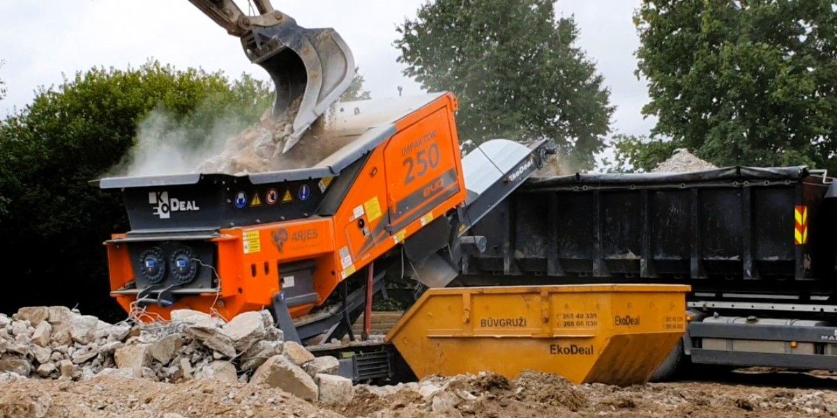 Būvgružu pārstrāde, šķembas materiāls 1