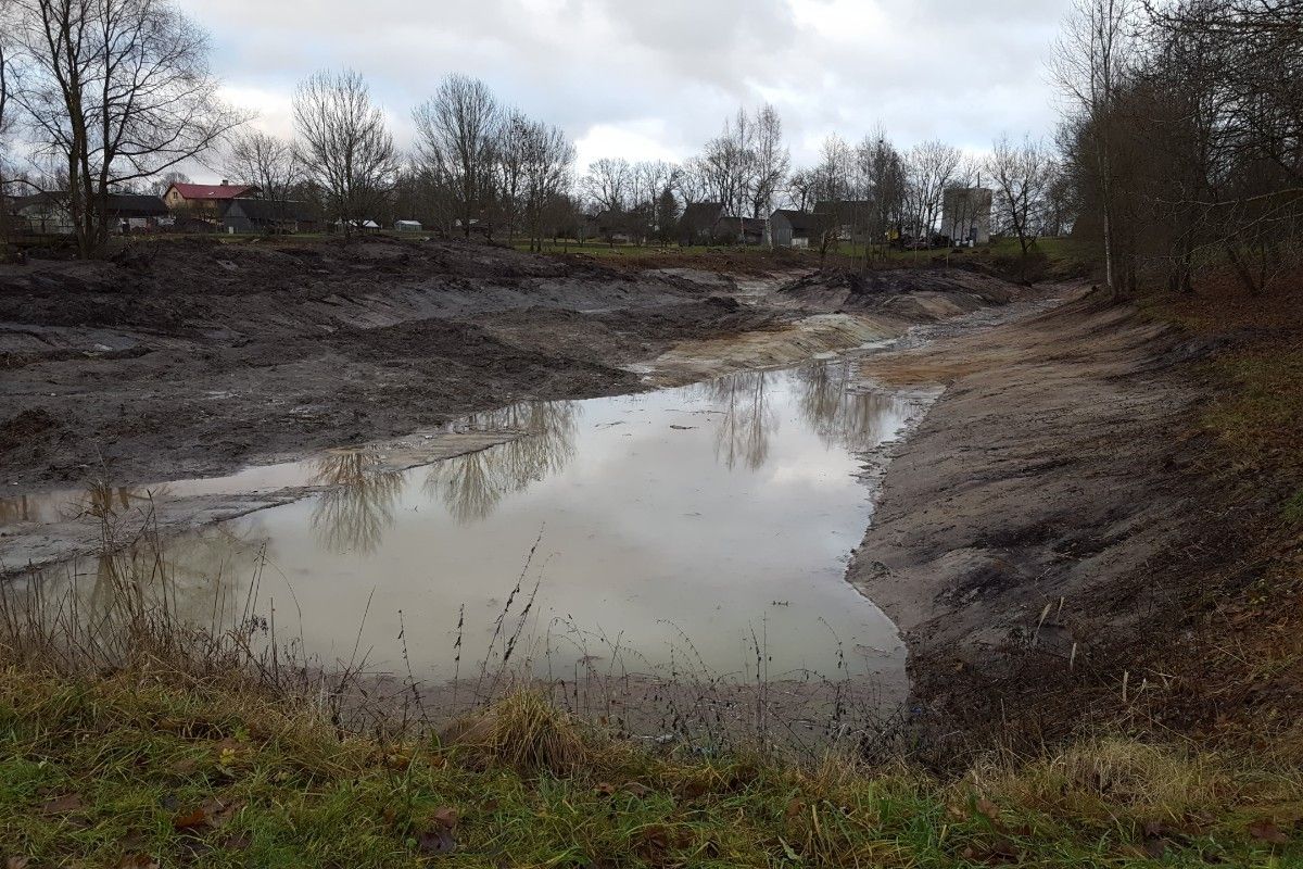 Dīķa tīrīšanas darbi 3